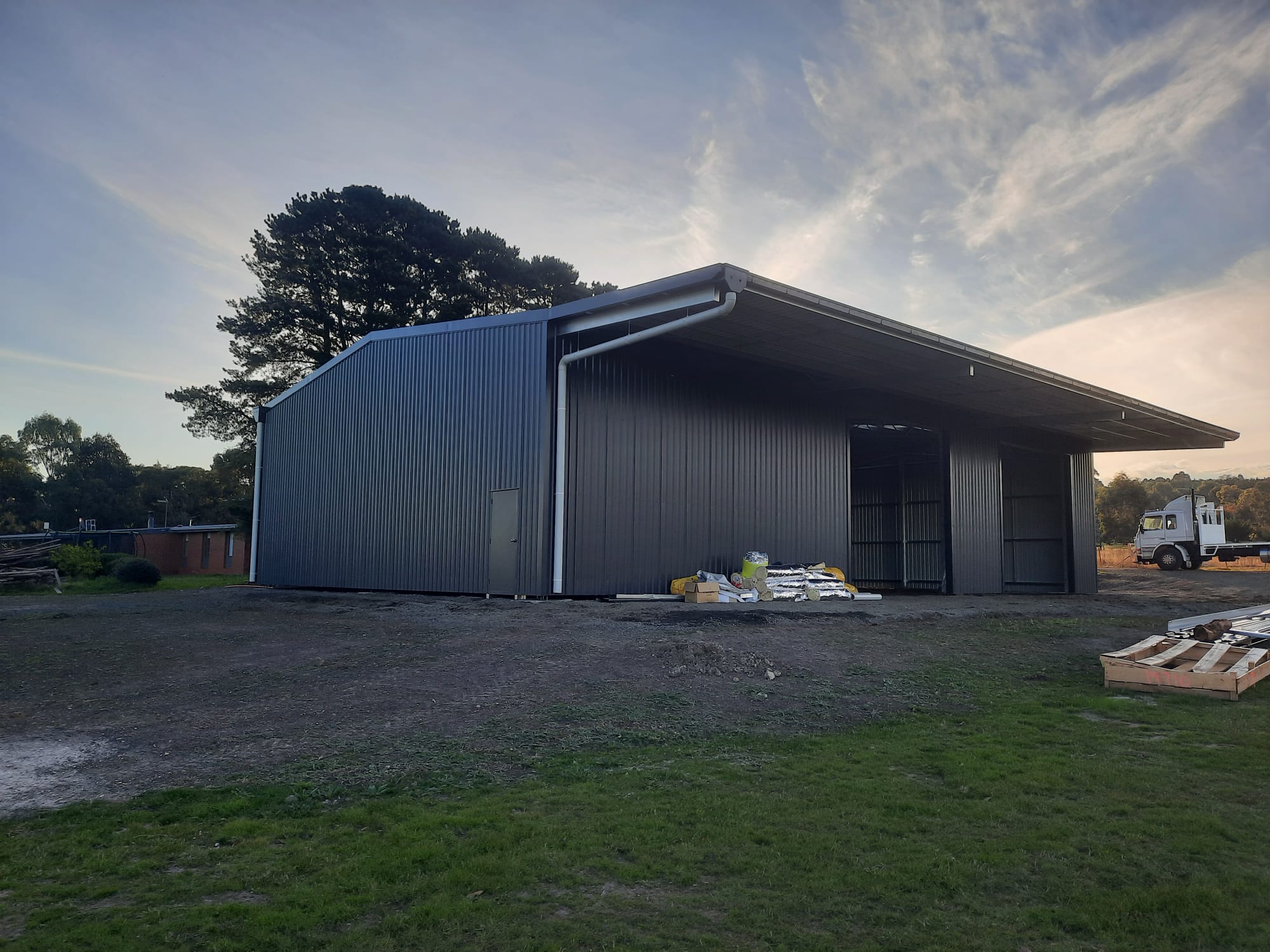 Jack Perkins machinery shed