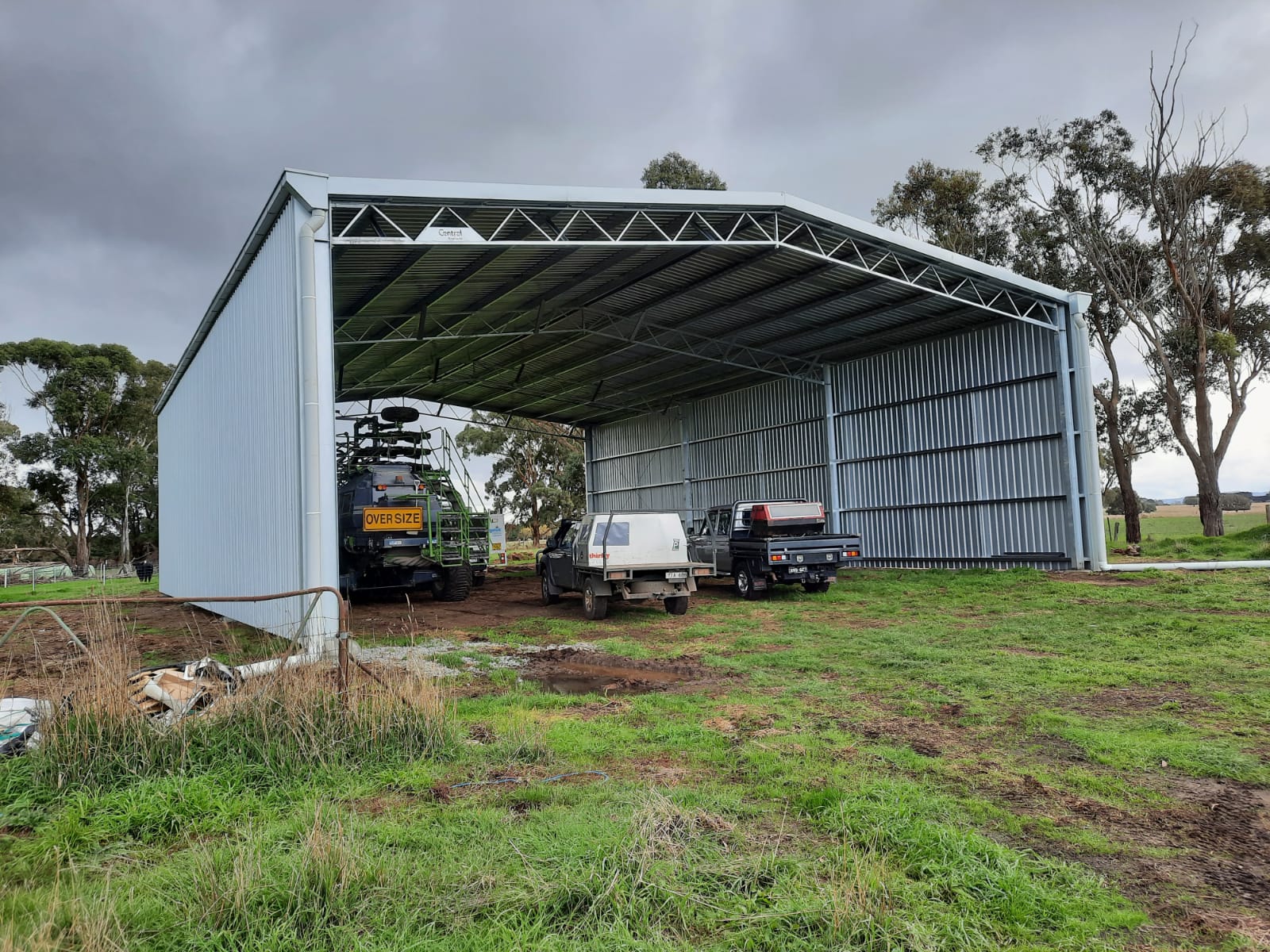 Simone and Jeff Smith hay shed