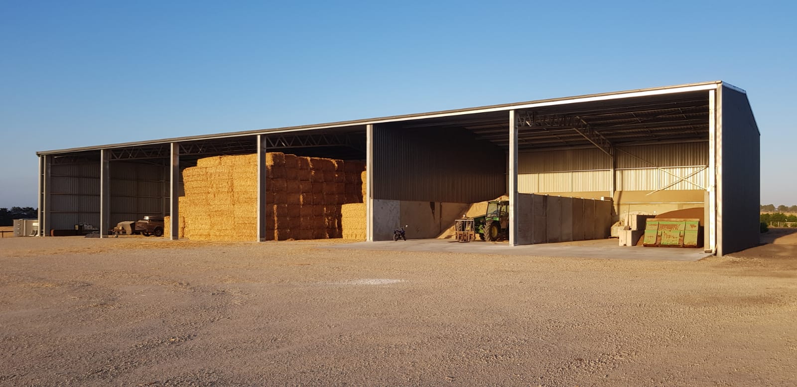 Jim Riordan bulk storage shed