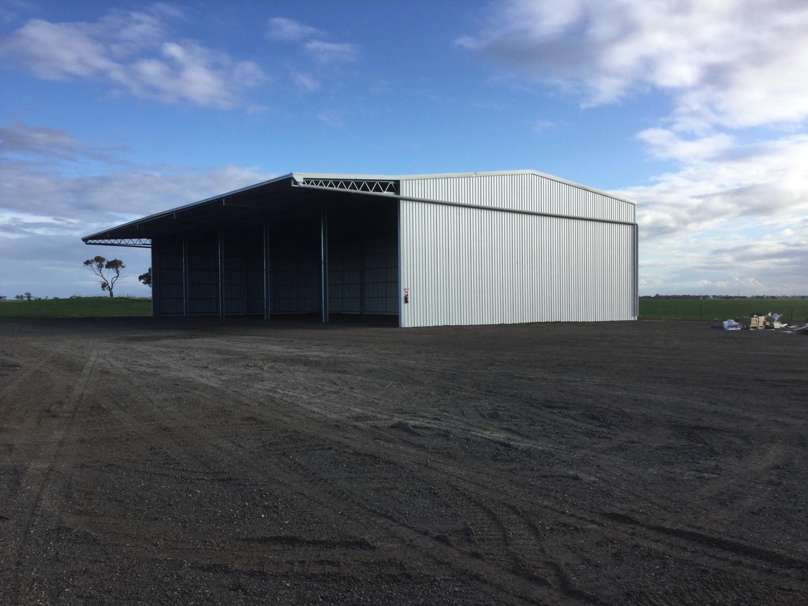 Jim Rickard hay shed