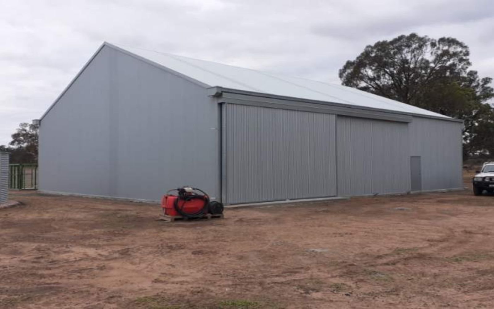 Milne machinery shed 