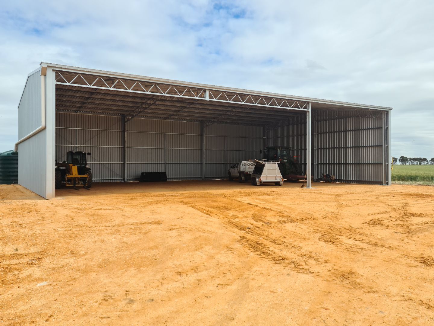 Roger Smith Donald Steel hay shed