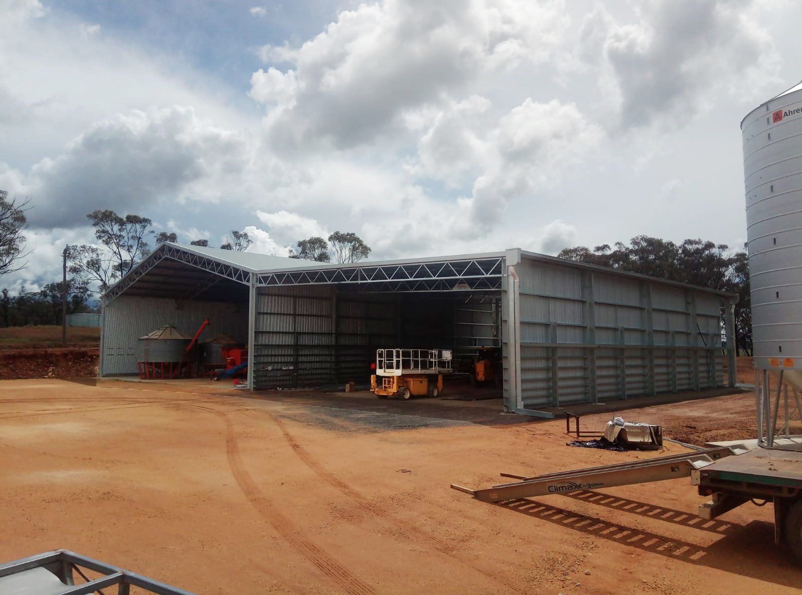 Tim Lockhart bulk storage shed