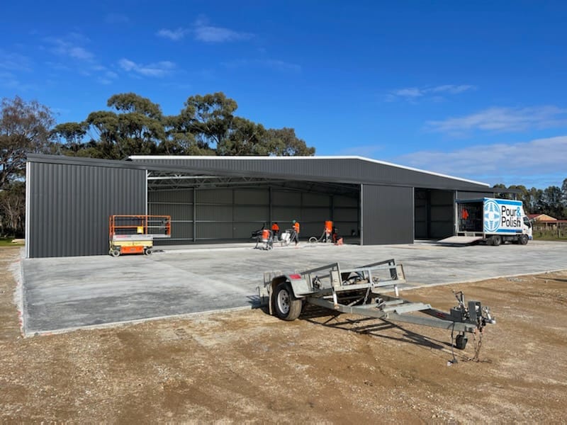 Tom Glazbrook aircraft hangar