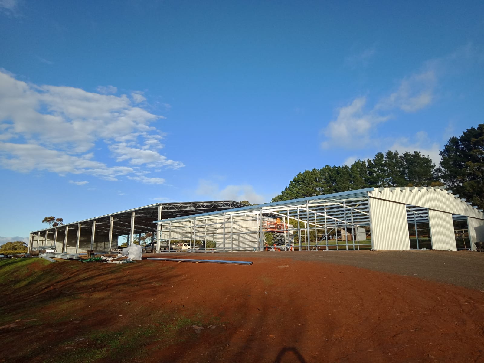 Hamish Sutherland combined indoor arena and stable complex