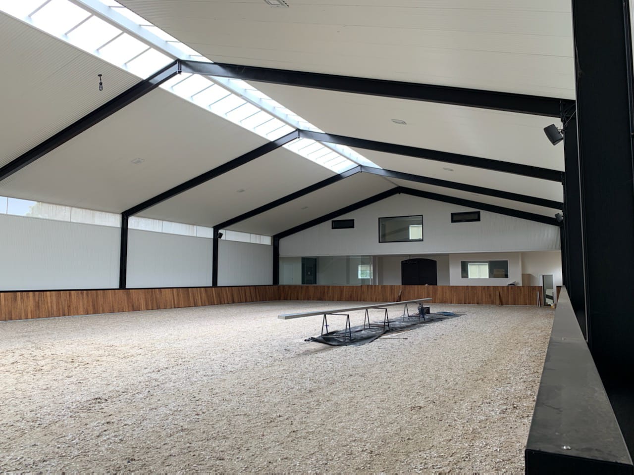 Indoor dressage arena