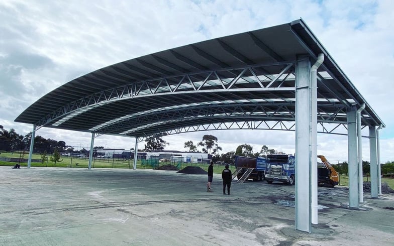 Merriang school eating area cover