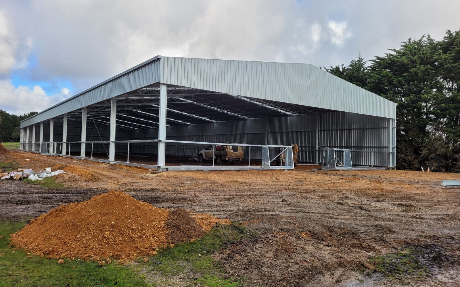 Indoor dressage arena