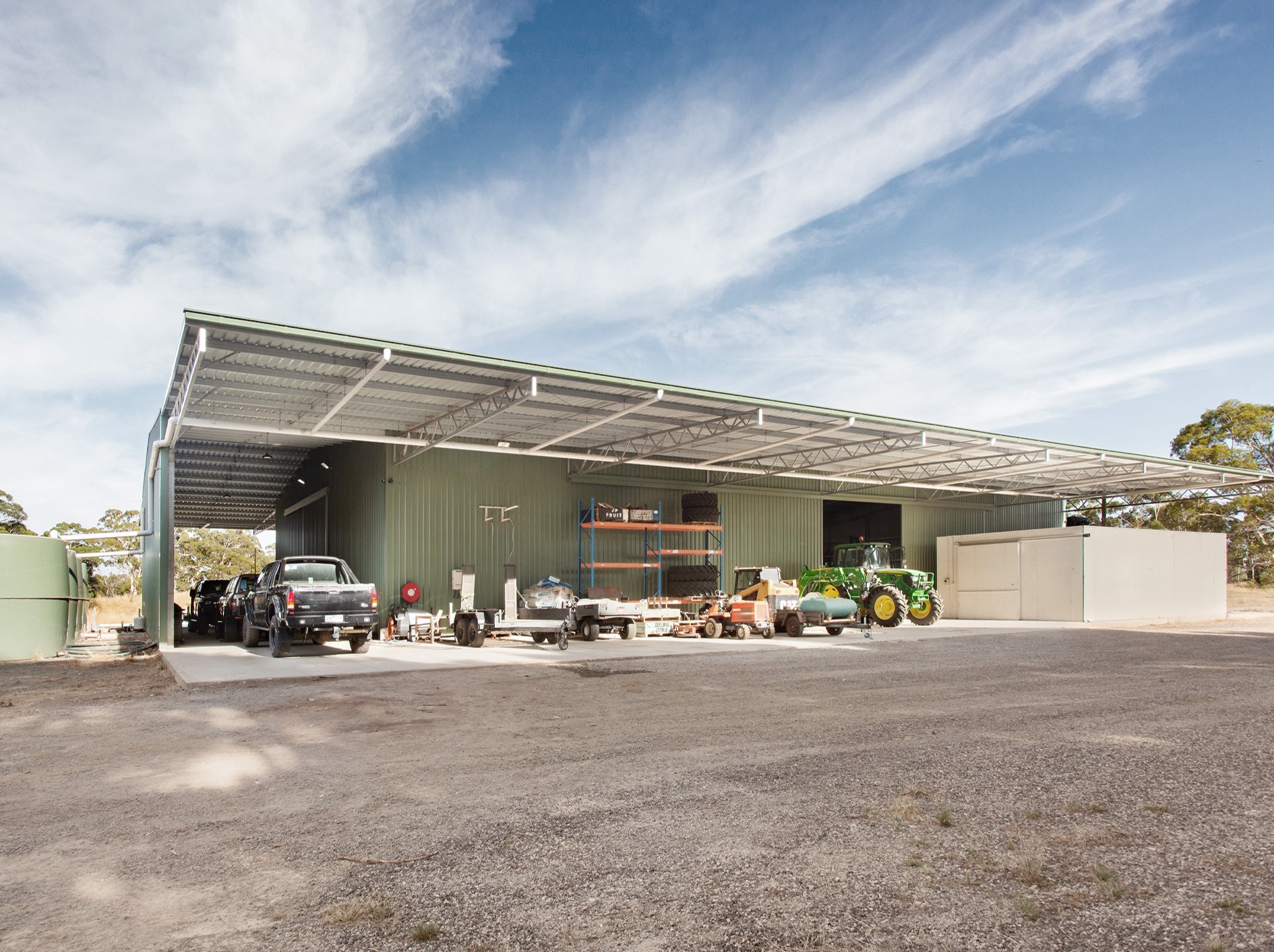 Dakota Flowers agricultural shed