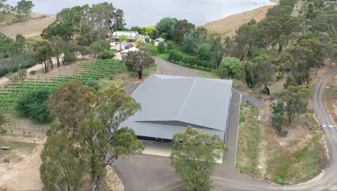 Knowsley winery shed