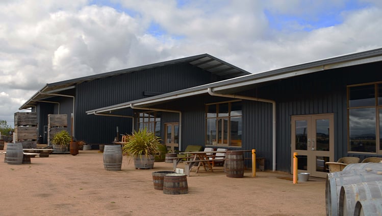 Michael Unwin Wines winery shed