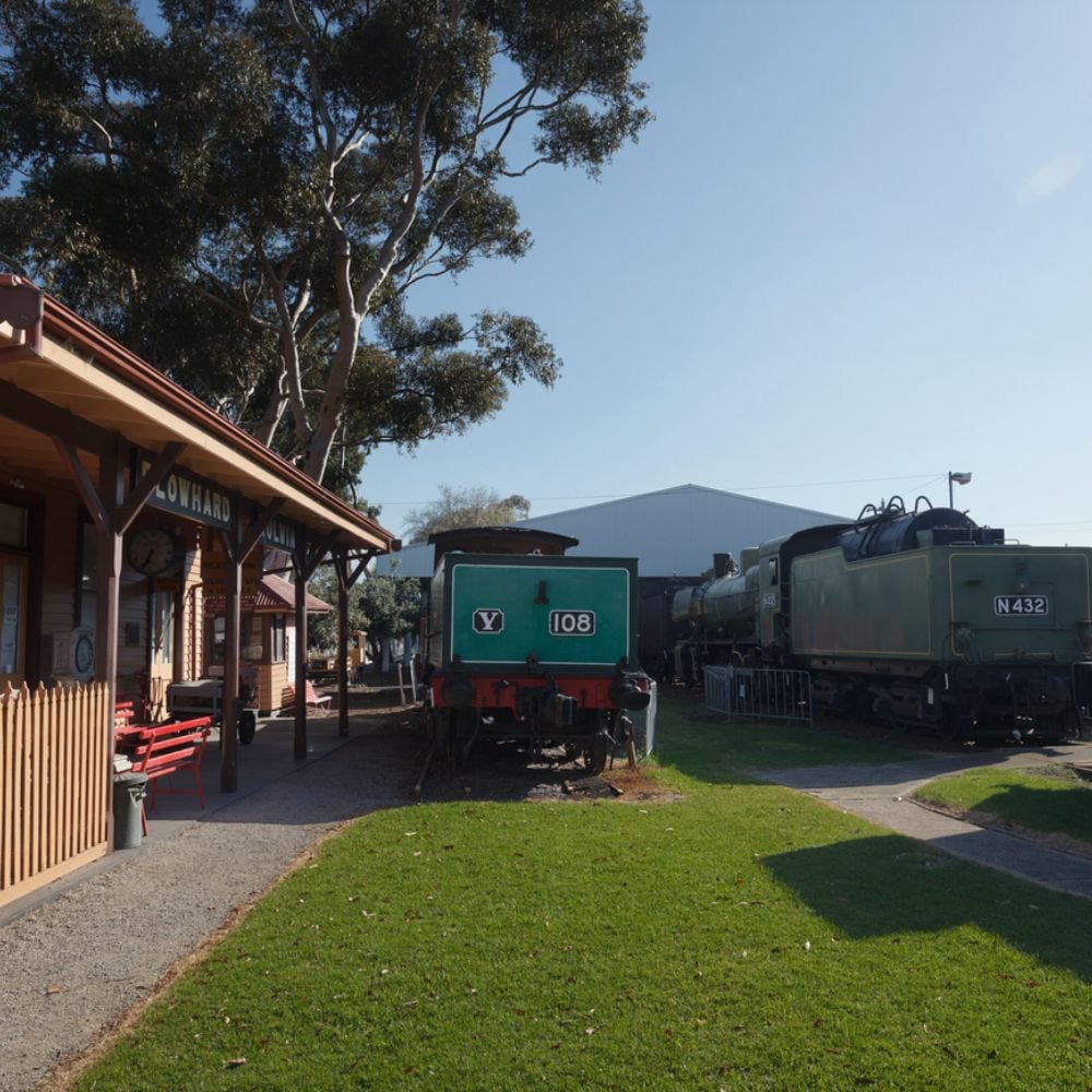 Newport Railway Museum industrial storage shed