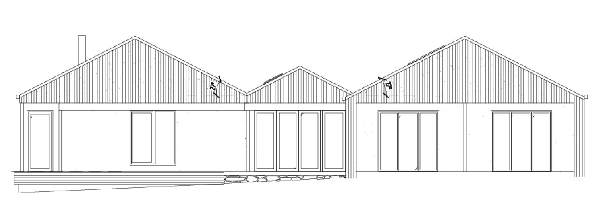 Nott custom shed house drawing