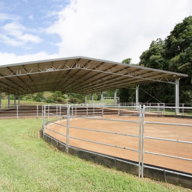 Ozwest Saddlery indoor arena