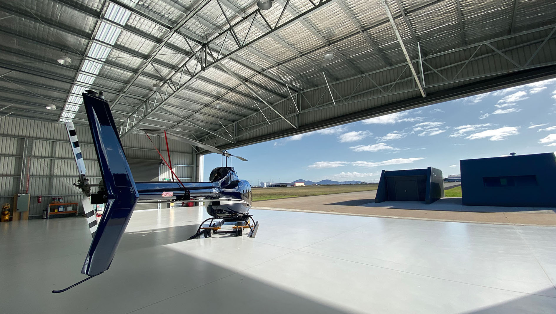 Powercor helicopter hangar