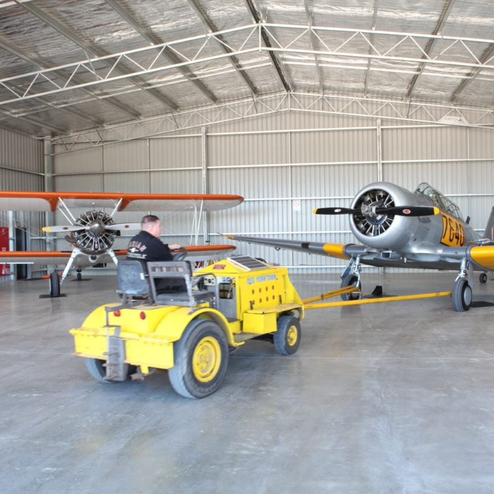 Riddels Creek Airfield hangars