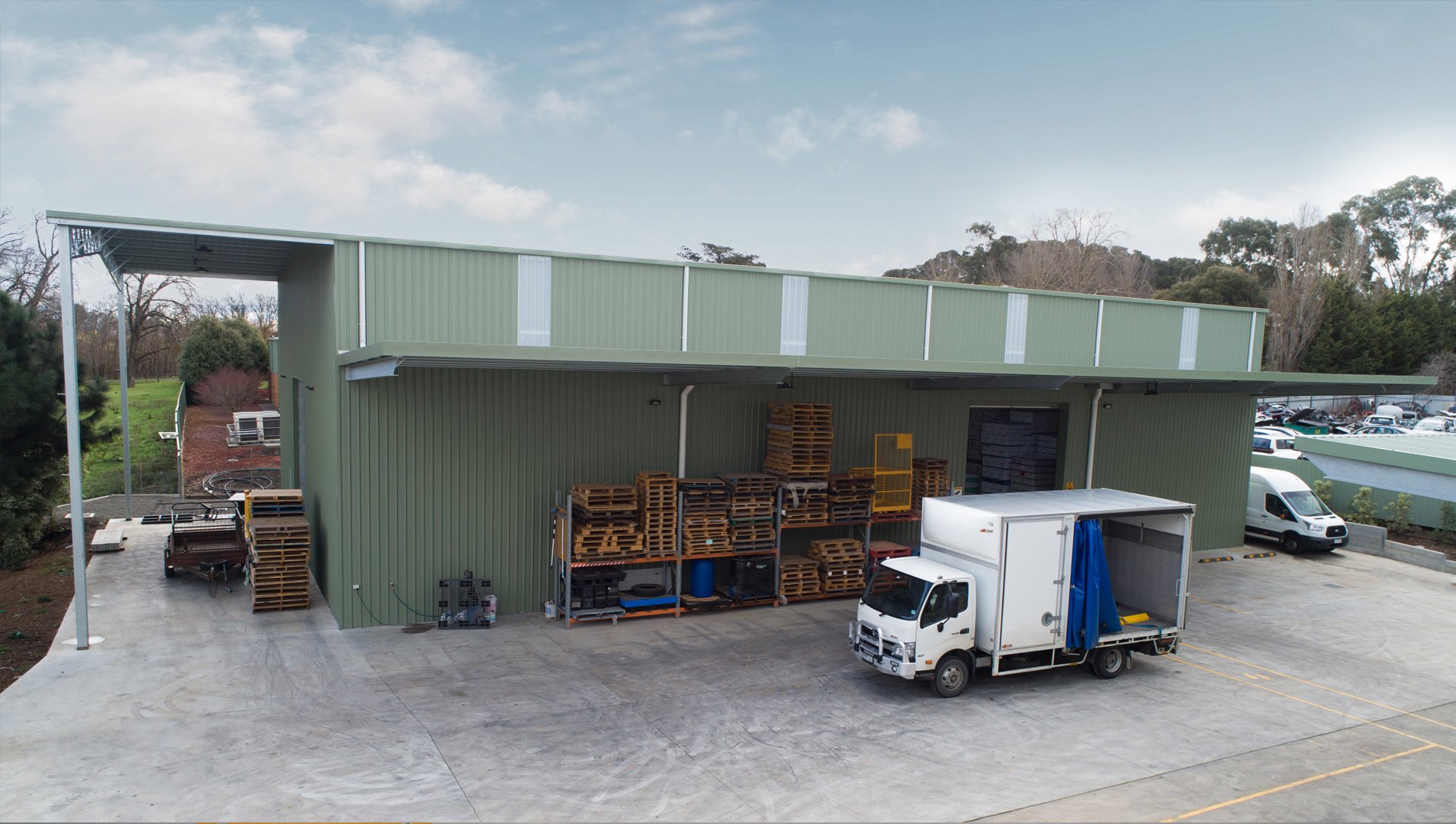 Rodburn industrial warehouse shed