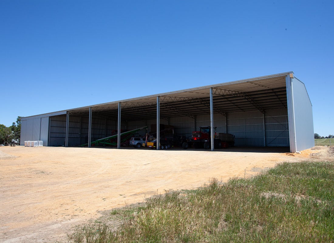 Rowallan lodge machinery shed