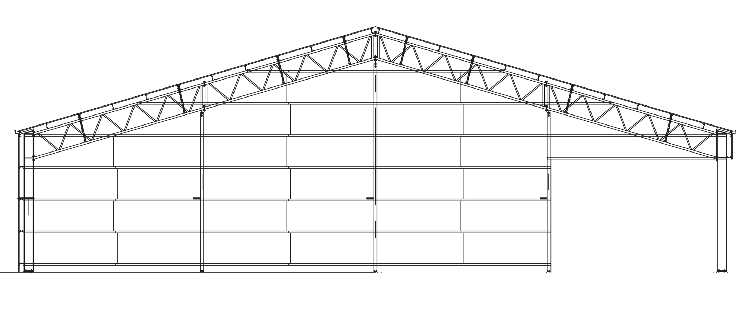 Springhill equestrian shed drawing