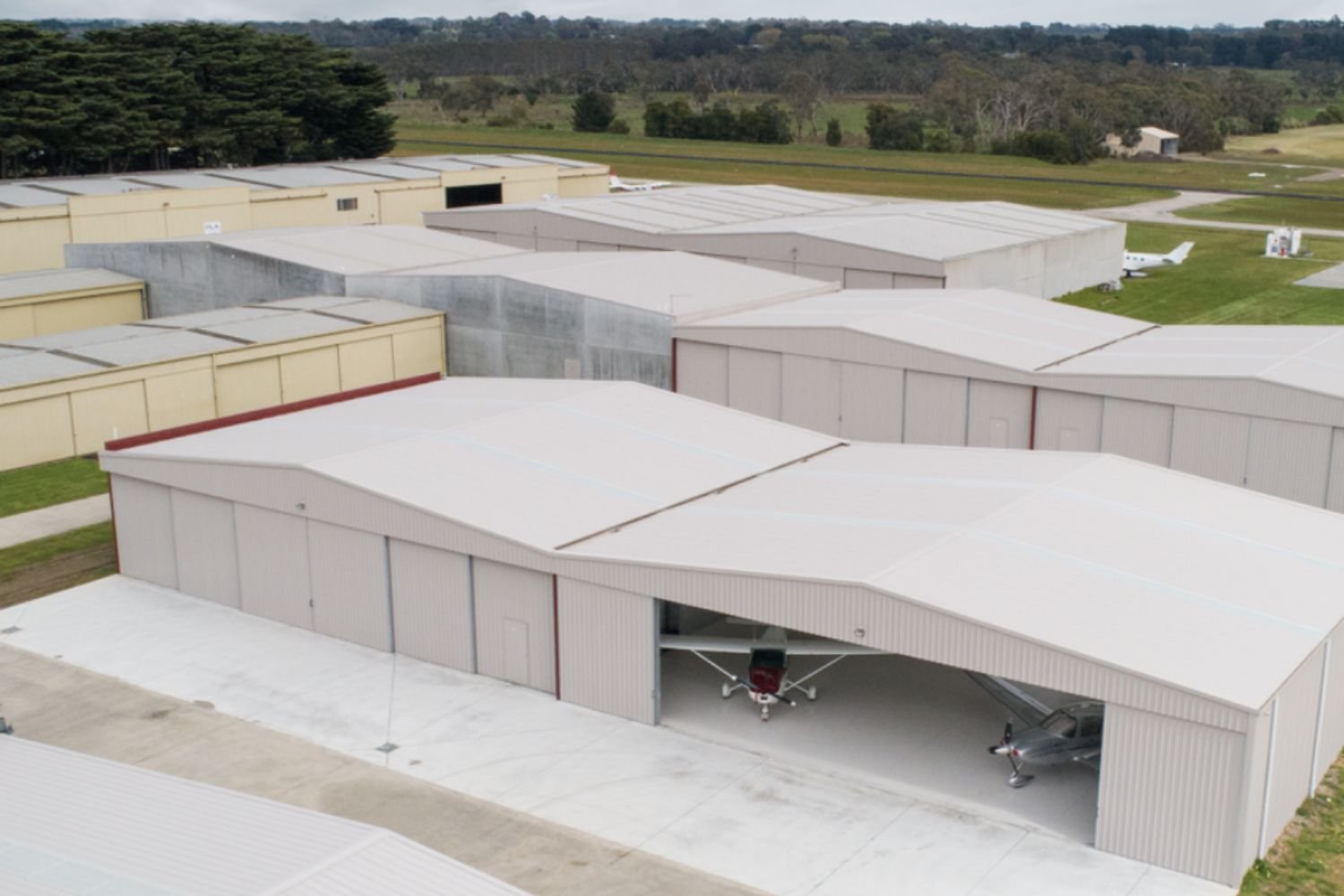 Tyabb aerodome aircraft hangar 