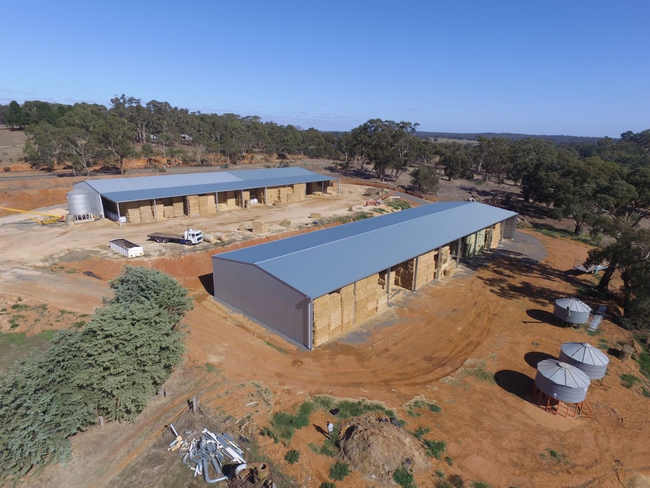 Vicotrian feed mill hay shed