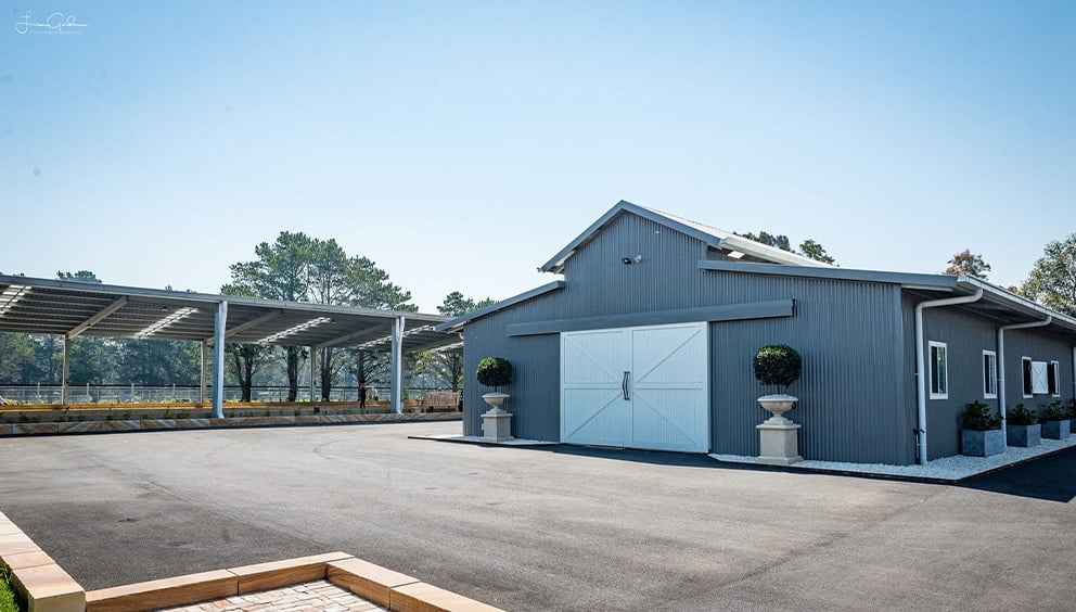 Maddern Plains indoor arena and stables 