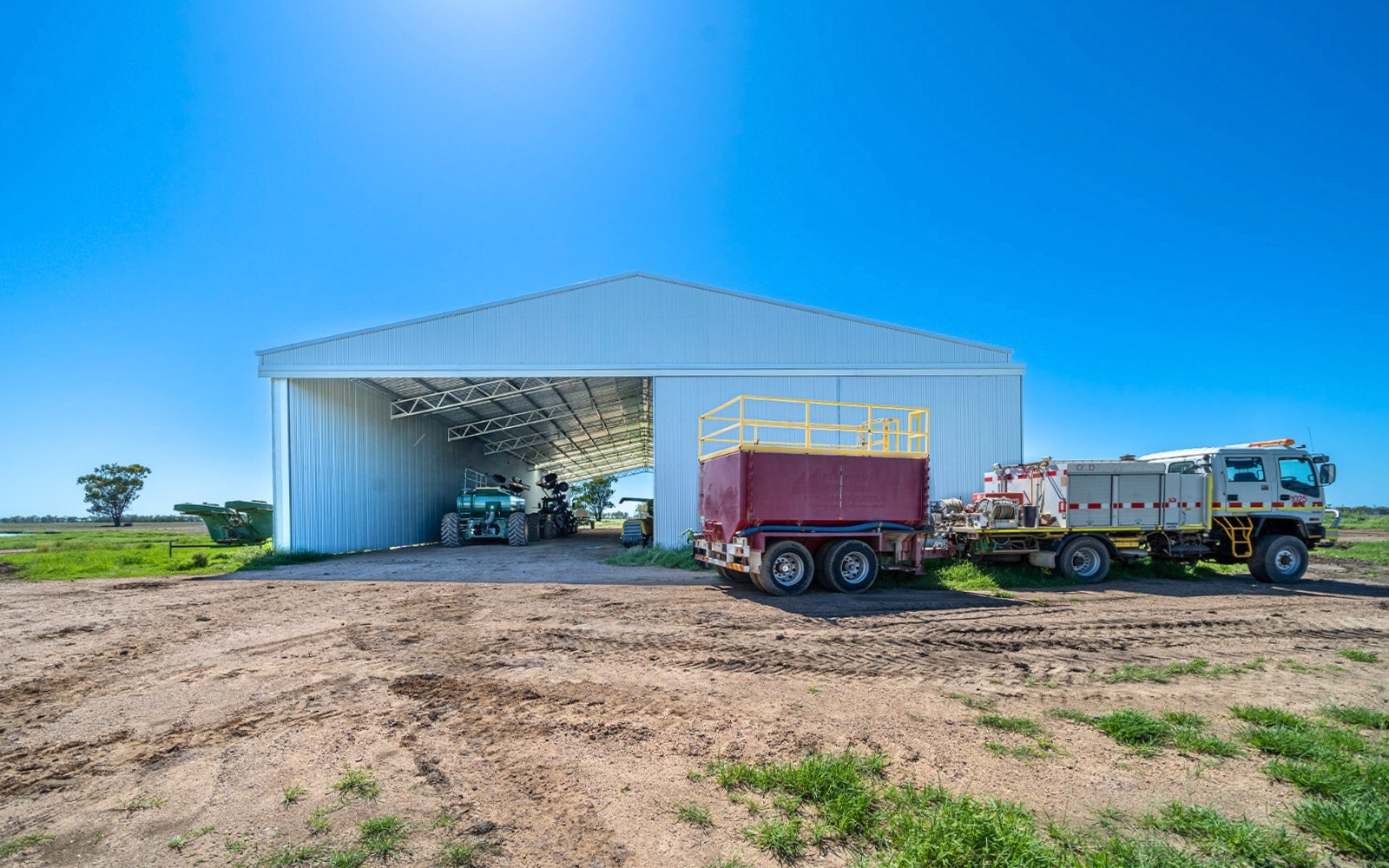 Bushfire planning requirements for agricultural sheds in fire-prone regions