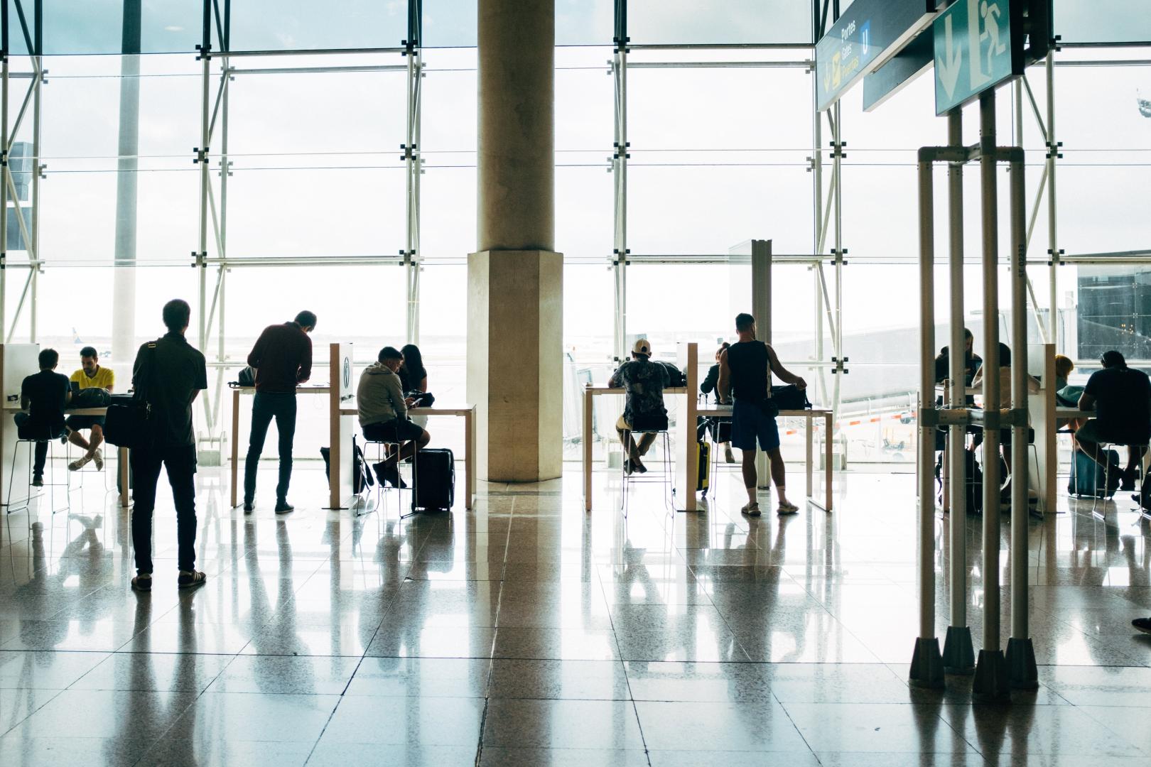 People at the airport