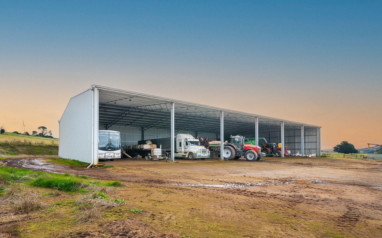 Charles Edmondston machinery shed