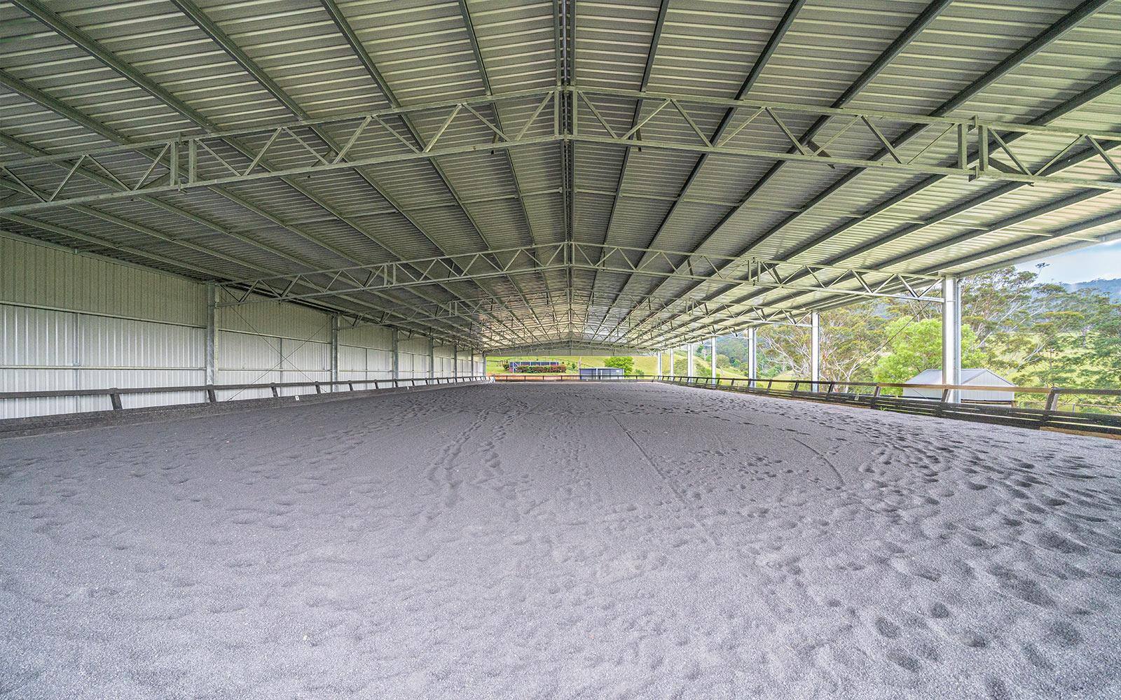 Brett Le Mesurier indoor dressage arena 