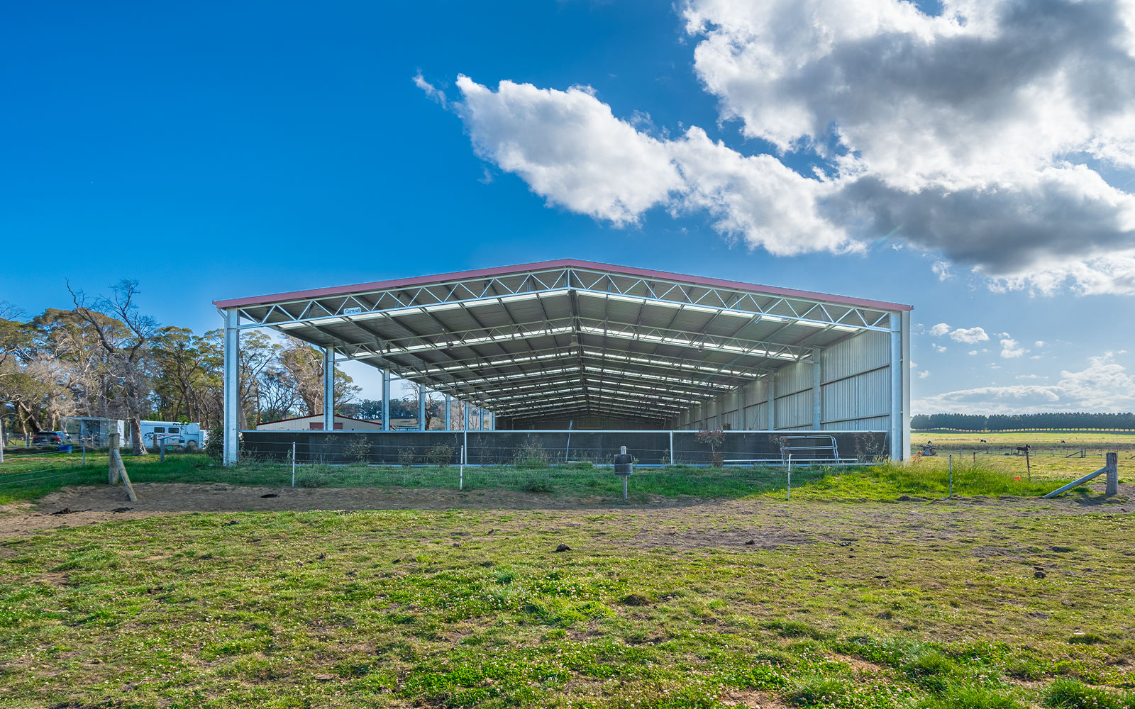 Indoor dressage arena