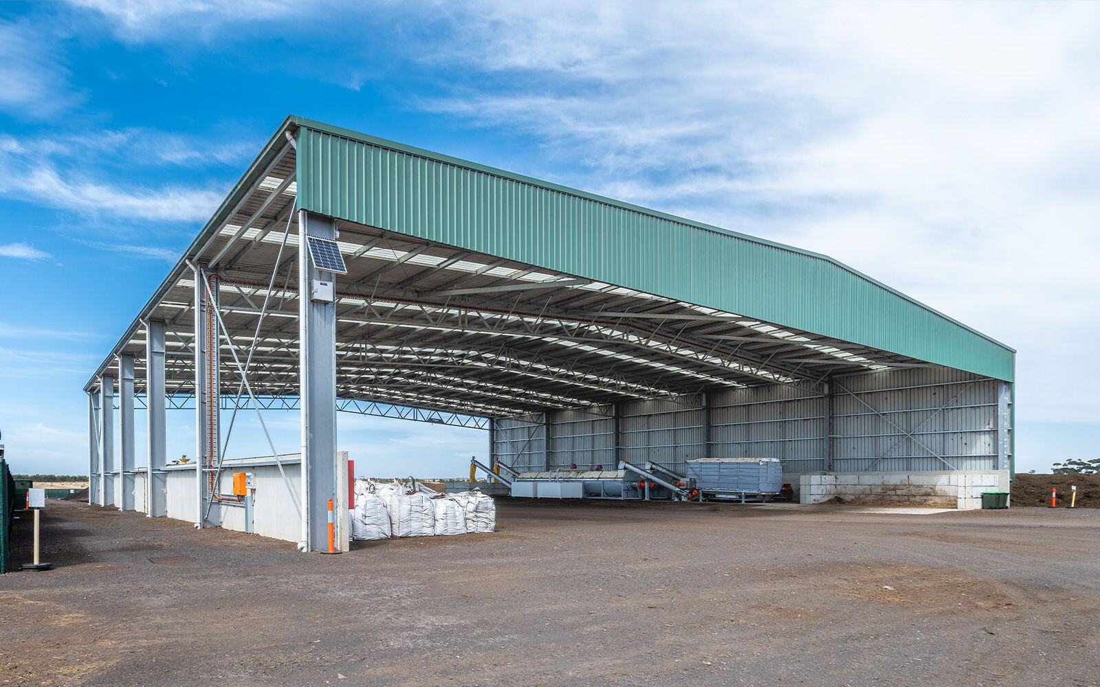 Geelong Council bulk storage shed