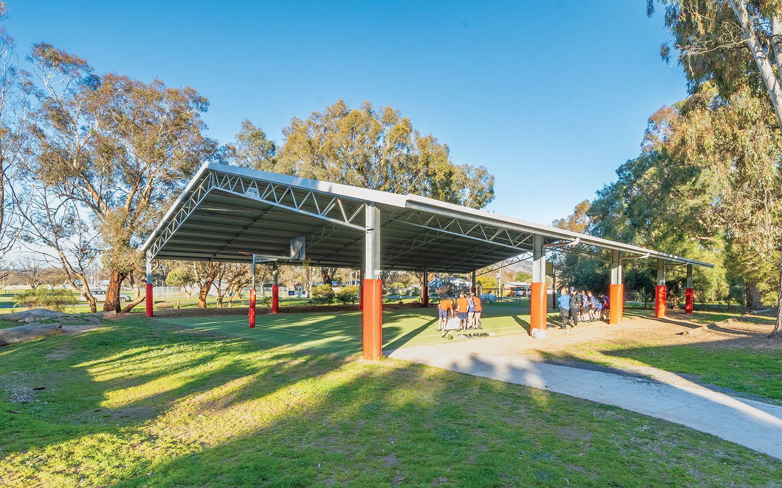 Avenel Primary School ball court cover