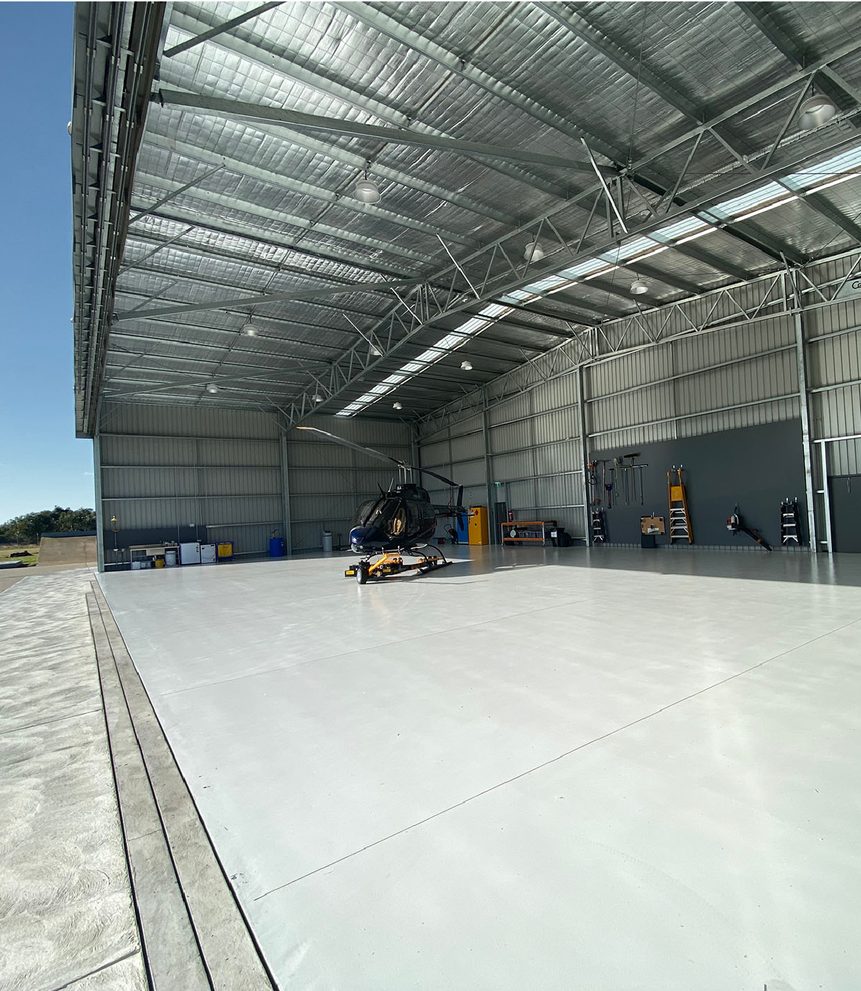Powercor aircraft hangar 