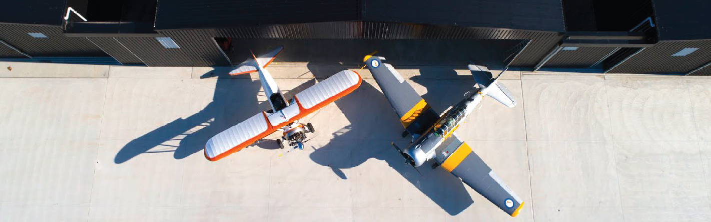 Riddles Creek aviation hangars