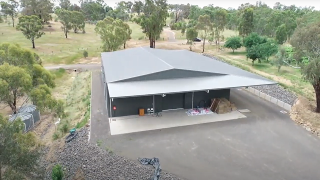 Knowsley Winery shed