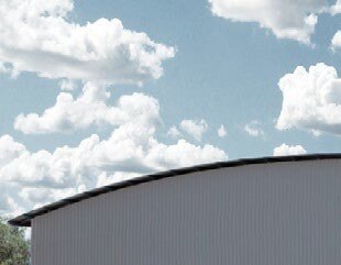 Curved roof