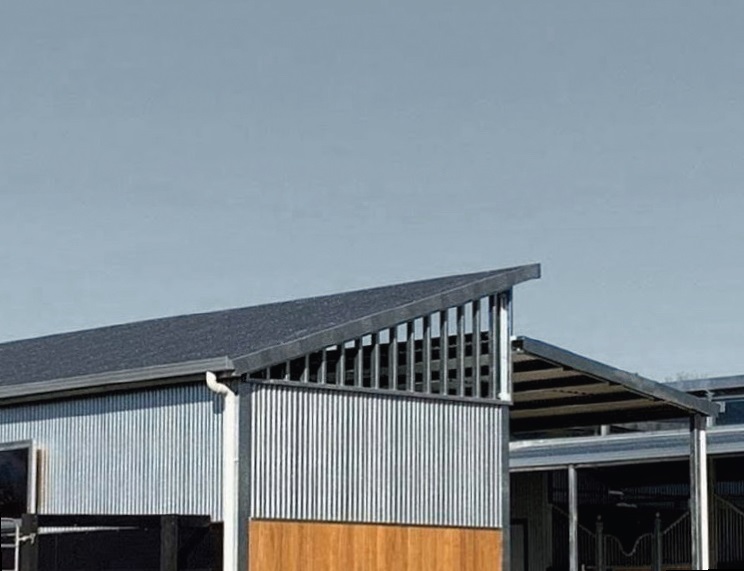 Skillion roof