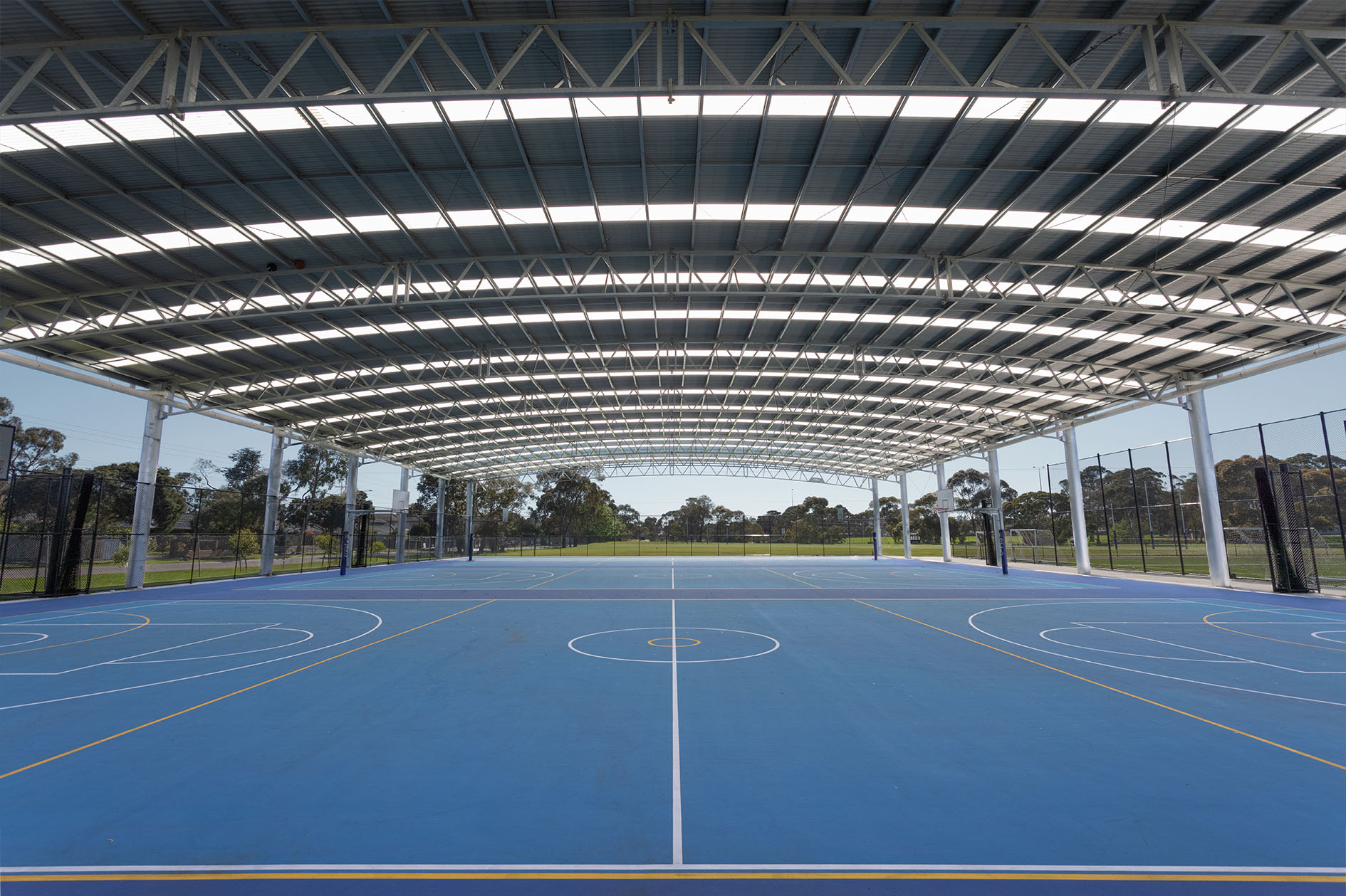 St Johns Regional College ball court cover