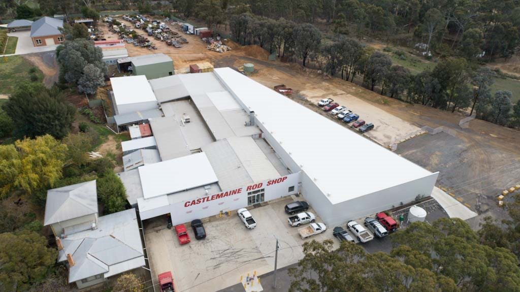 Castlemaine Rod Shop industrial warehouse shed