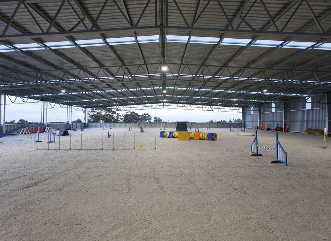 Coimadai indoor arena shed