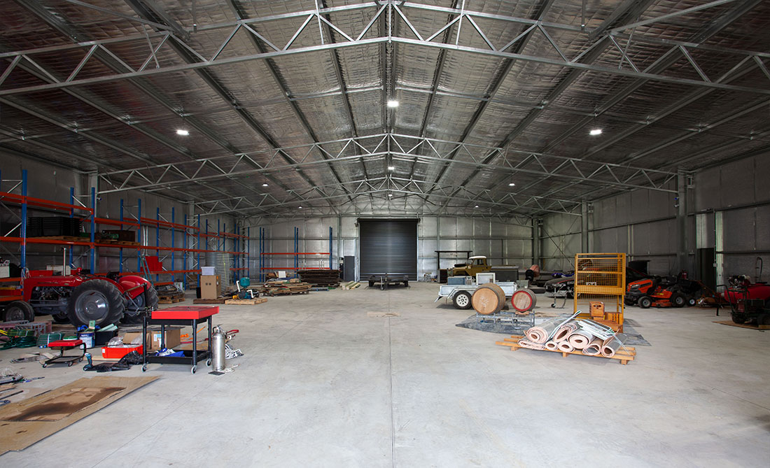 Knowsley winery and machinery shed Knowsley winery and machinery shed