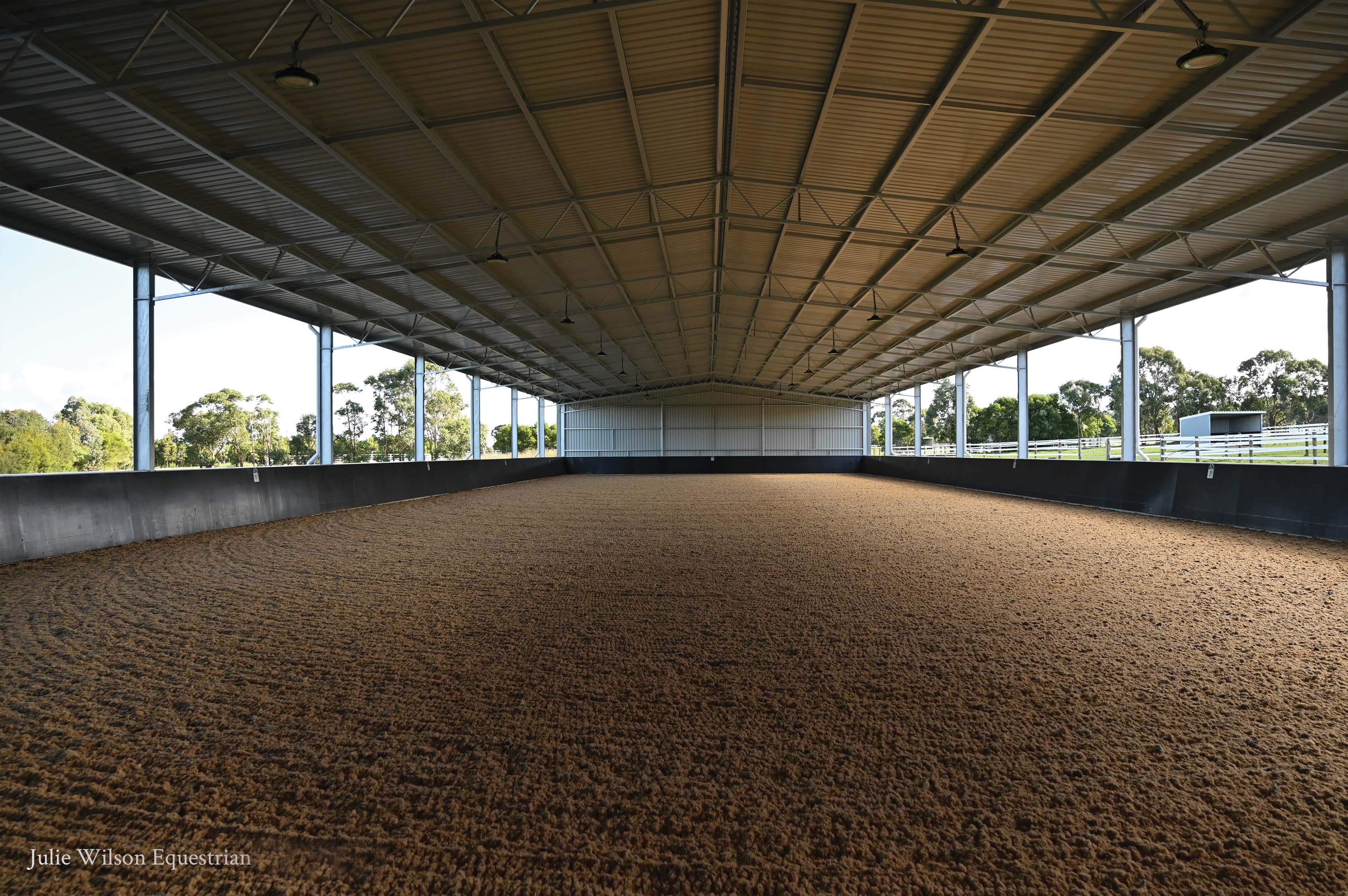 Labertouche indoor dressage arena and horse stables