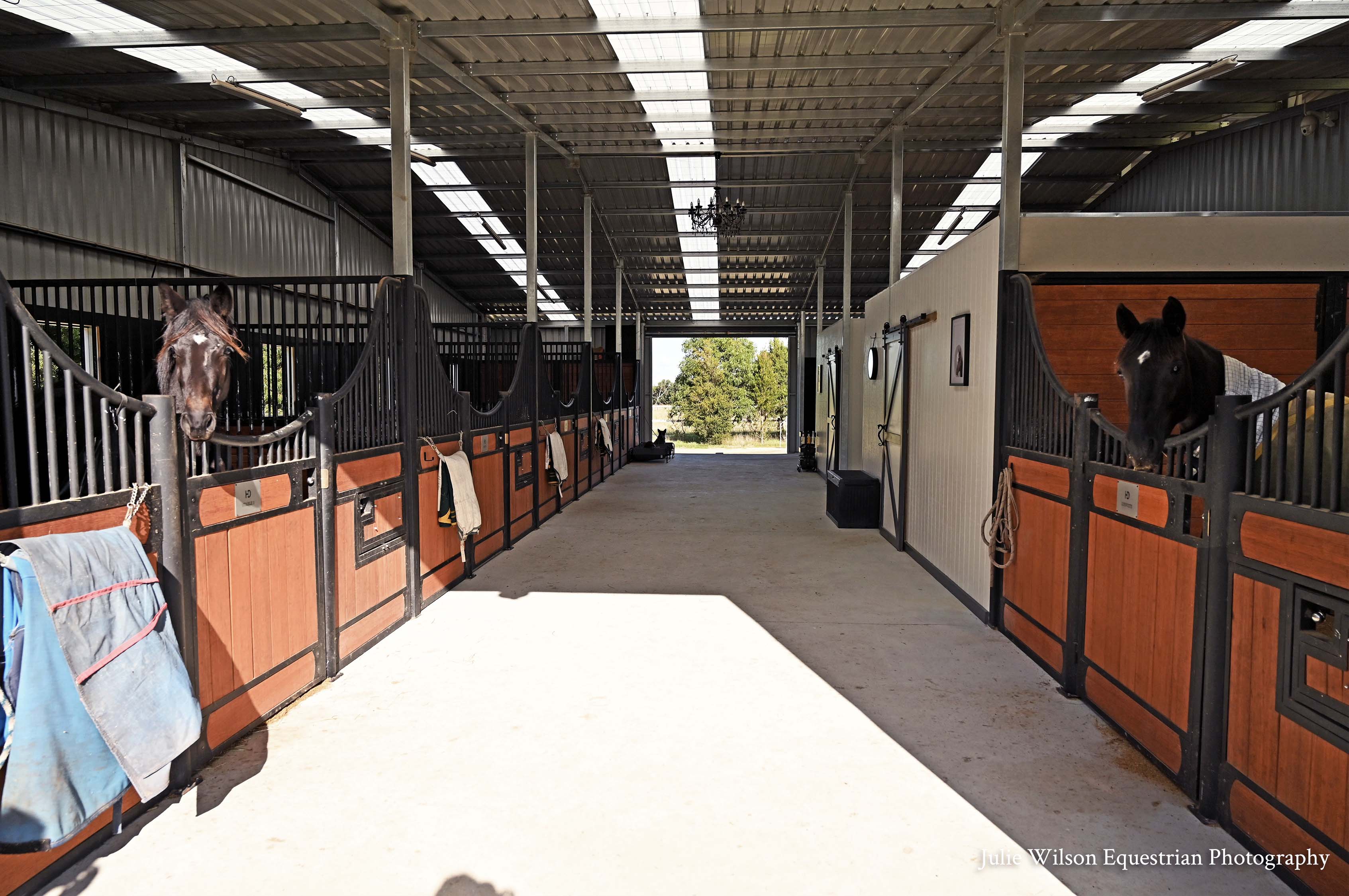 Labertouche indoor dressage arena and stables