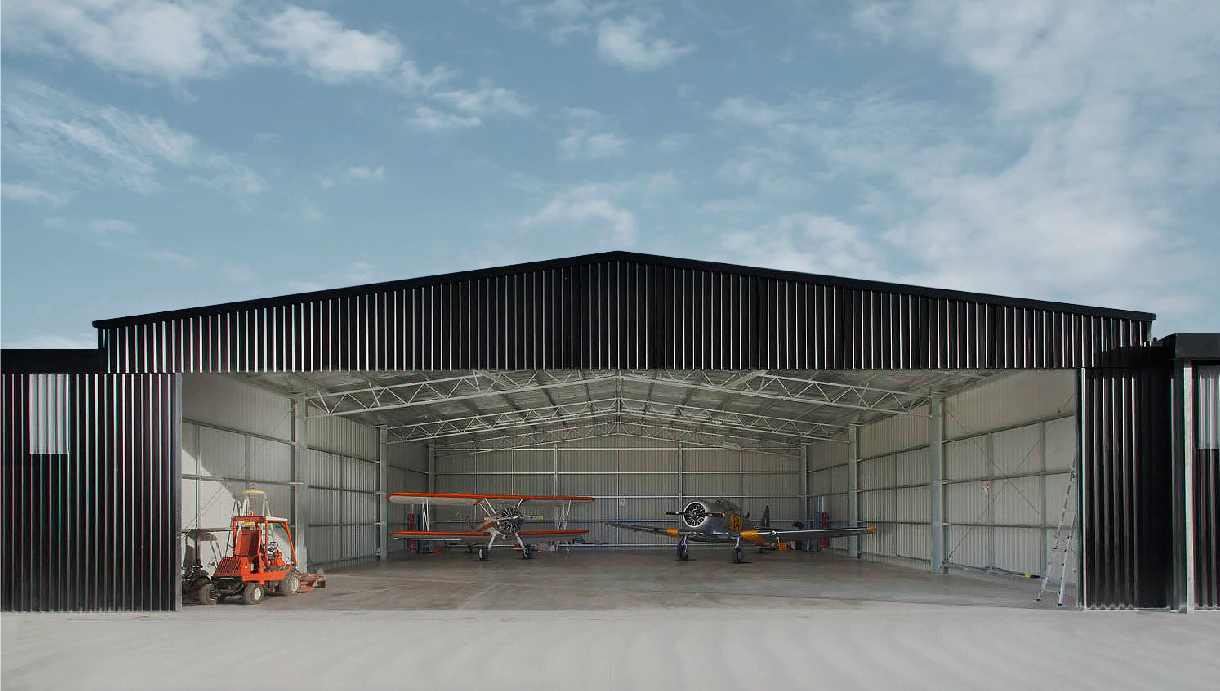 Riddles Creek Airfield aircraft hangar 
