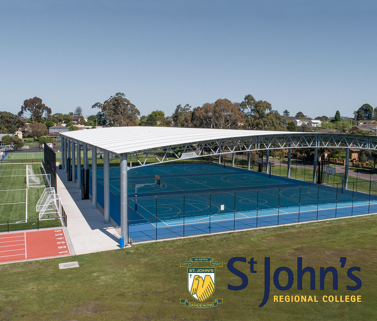 St Johns basketball court cover St Johns basketball court cover